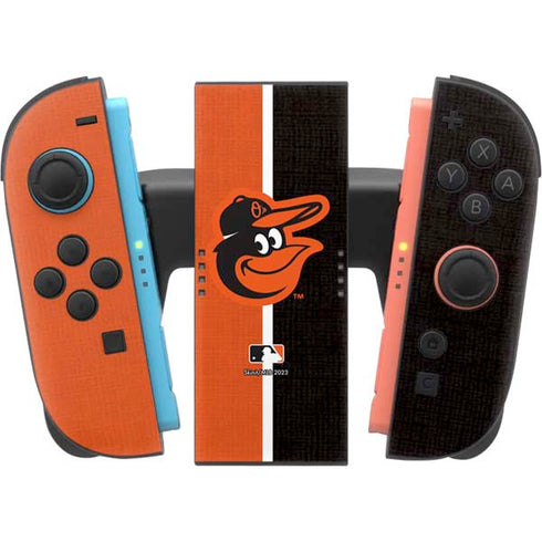 MLB Baltimore Orioles Split Nintendo Switch 2 (2025) Joy-Con Controller Skin