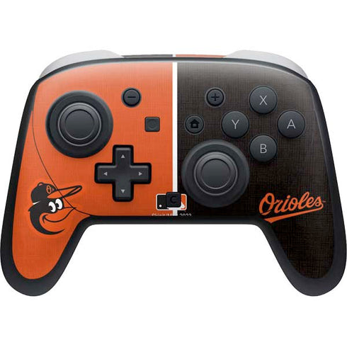 MLB Baltimore Orioles Split Nintendo Skins
