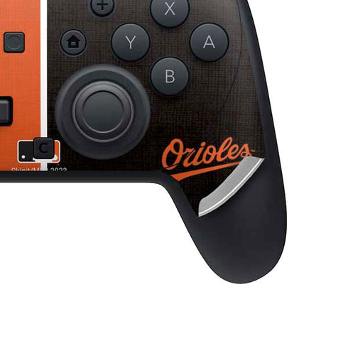 MLB Baltimore Orioles Split Nintendo Switch 2 (2025) Pro Controller Skin
