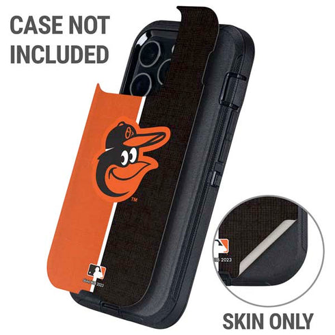 MLB Baltimore Orioles Split Otterbox Defender iPhone Skin