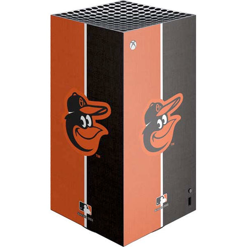 MLB Baltimore Orioles Split XBox Series X Digital Edition Console Skin