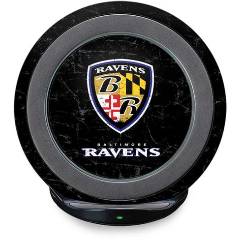 NFL Baltimore Ravens - Alternate Distressed Fast Charge Wireless Charging Stand Skin