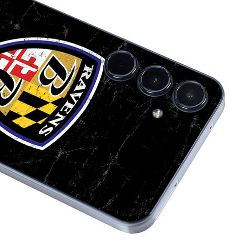 NFL Baltimore Ravens - Alternate Distressed Galaxy A35 5G Skin