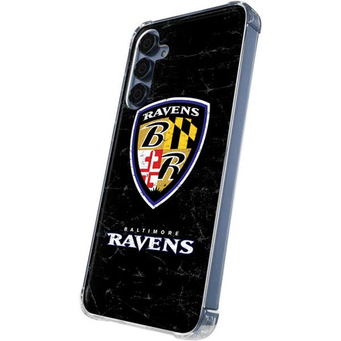 NFL Baltimore Ravens - Alternate Distressed Galaxy A55 5G Clear Case