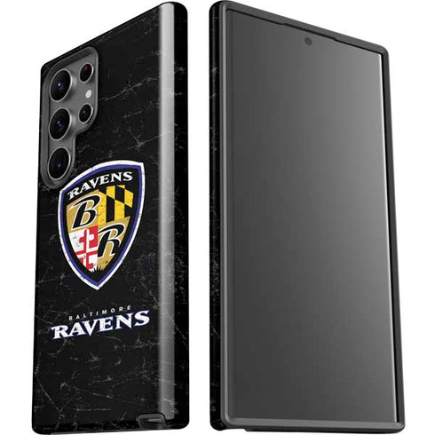 NFL Baltimore Ravens - Alternate Distressed Galaxy S23 Ultra Pro Case