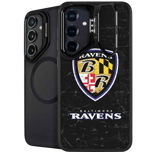 NFL Baltimore Ravens - Alternate Distressed Galaxy S25 Kickstand Case