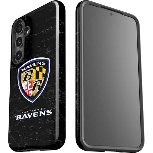 NFL Baltimore Ravens - Alternate Distressed Galaxy S25 Plus Impact Case