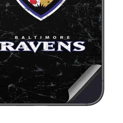 NFL Baltimore Ravens - Alternate Distressed Galaxy S25 Plus Skin