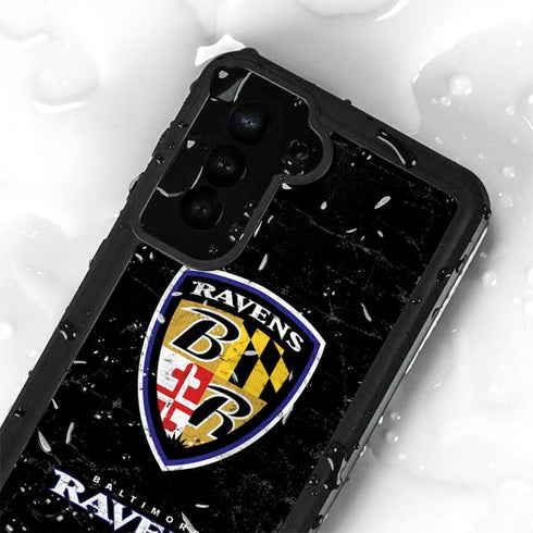NFL Baltimore Ravens - Alternate Distressed Galaxy S24 Plus Waterproof Case