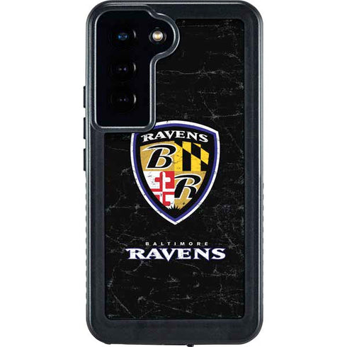 NFL Baltimore Ravens - Alternate Distressed Galaxy S24 Waterproof Case