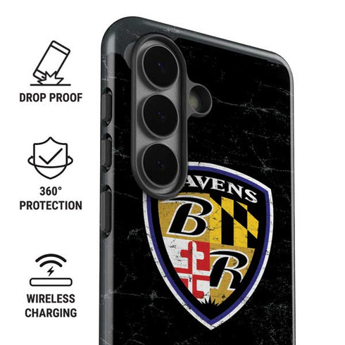 NFL Baltimore Ravens - Alternate Distressed Galaxy S26 Plus Impact Case