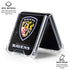 NFL Baltimore Ravens - Alternate Distressed Galaxy Z Flip6 Clear Case