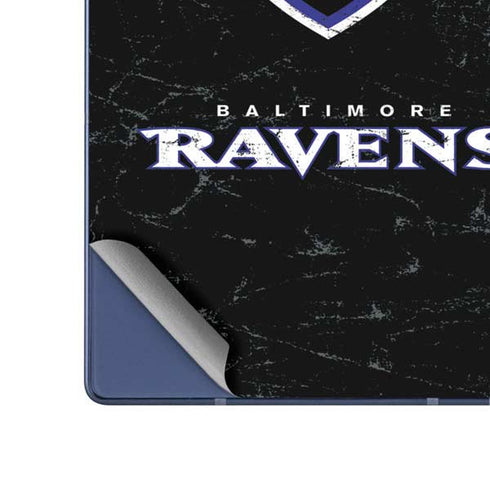 NFL Baltimore Ravens - Alternate Distressed Galaxy Z Fold6 Skin