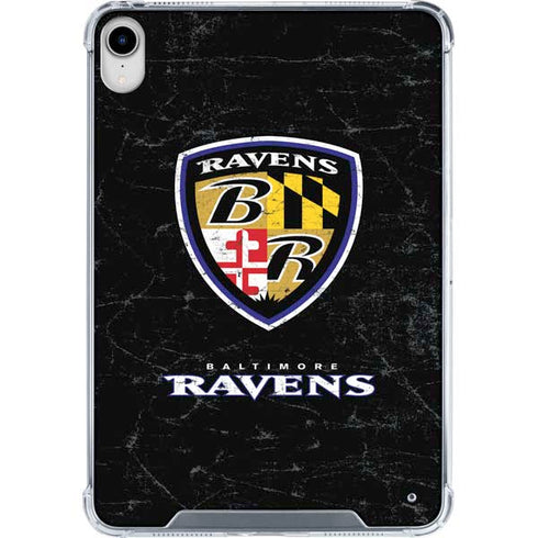 NFL Baltimore Ravens - Alternate Distressed iPad 11th Gen (2025) Clear Case