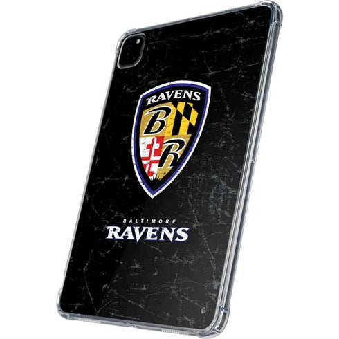 NFL Baltimore Ravens - Alternate Distressed iPad Pro 11in (2024) Clear Case