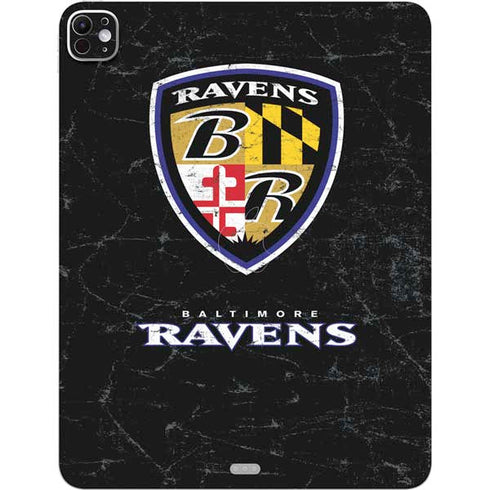 NFL Baltimore Ravens - Alternate Distressed iPad Pro 13in M4 (2024) Skin