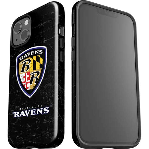 NFL Baltimore Ravens - Alternate Distressed iPhone 15 Impact Case