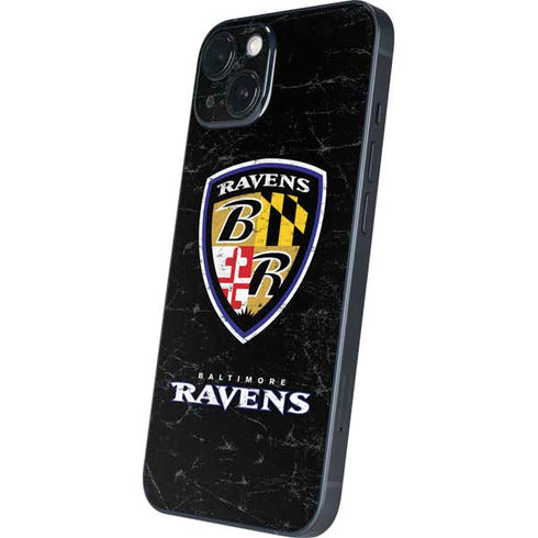 NFL Baltimore Ravens - Alternate Distressed iPhone 15 Skin