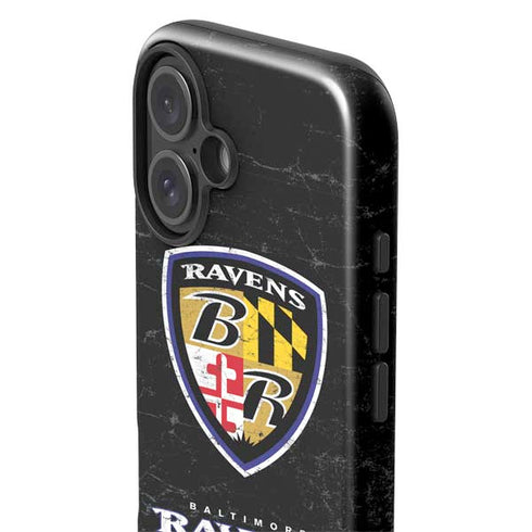NFL Baltimore Ravens - Alternate Distressed iPhone 16 Plus Impact Case