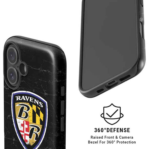 NFL Baltimore Ravens - Alternate Distressed iPhone 16 Plus Magsafe Impact Case