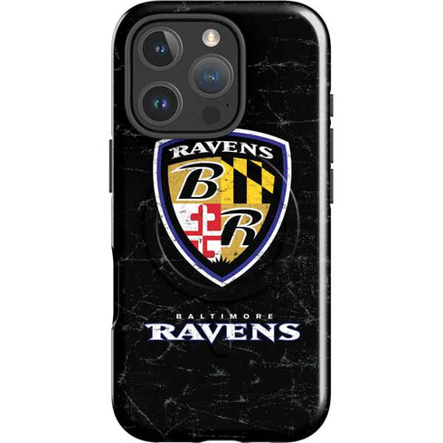 NFL Baltimore Ravens - Alternate Distressed iPhone 16 Pro Magsafe Impact Case