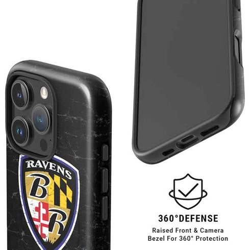 NFL Baltimore Ravens - Alternate Distressed iPhone 16 Pro Magsafe Impact Case