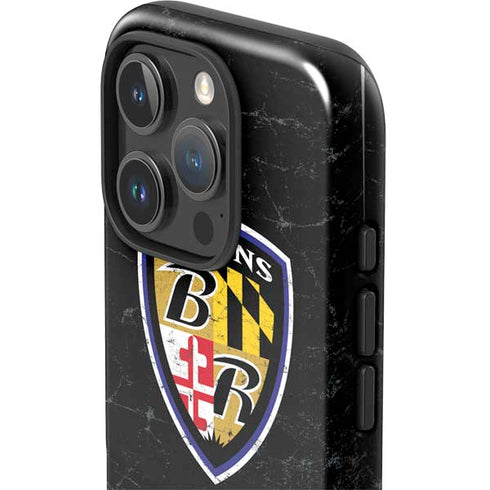 NFL Baltimore Ravens - Alternate Distressed iPhone 16 Pro Max Impact Case