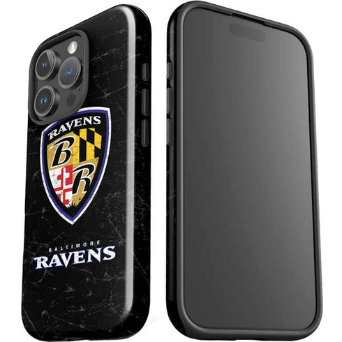 NFL Baltimore Ravens - Alternate Distressed iPhone 16 Pro Max Impact Case