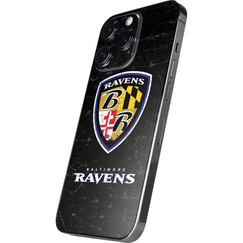 NFL Baltimore Ravens - Alternate Distressed iPhone 16 Pro Max Skin