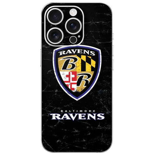 NFL Baltimore Ravens - Alternate Distressed iPhone 16 Pro Skin
