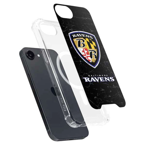 NFL Baltimore Ravens - Alternate Distressed iPhone 16e MagSafe Case