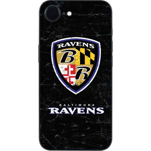 NFL Baltimore Ravens - Alternate Distressed iPhone 16e Skin