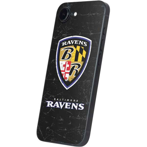 NFL Baltimore Ravens - Alternate Distressed iPhone 16e Skin