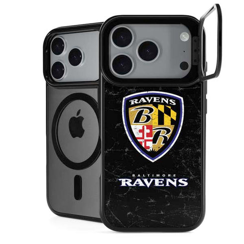 NFL Baltimore Ravens - Alternate Distressed iPhone 18 Pro Kickstand Case