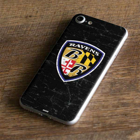 NFL Baltimore Ravens - Alternate Distressed iPhone 8 Skin