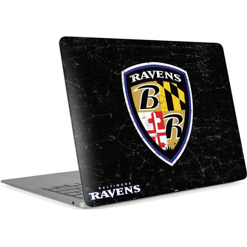 NFL Baltimore Ravens - Alternate Distressed Apple MacBook Air Skin