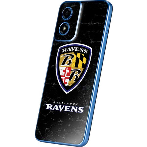 NFL Baltimore Ravens - Alternate Distressed Moto G Play 4G (2024) Skin