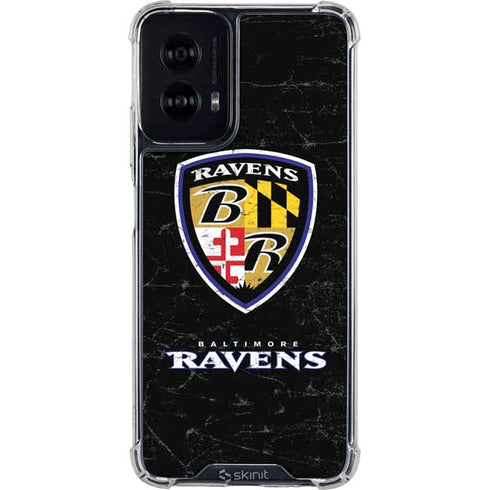 NFL Baltimore Ravens - Alternate Distressed Moto G Power 5G (2024) Clear Case