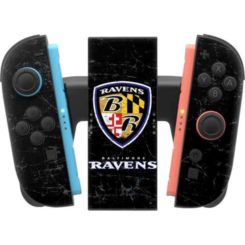 NFL Baltimore Ravens - Alternate Distressed Nintendo Switch 2 (2025) Joy-Con Controller Skin