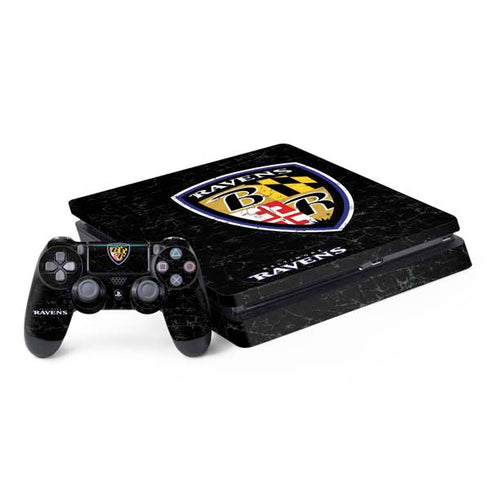 NFL Baltimore Ravens - Alternate Distressed PlayStation PS4 Skins