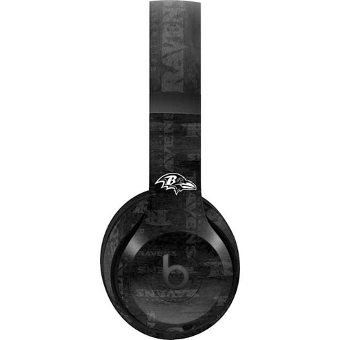 NFL Baltimore Ravens Black & White Beats Studio Pro Wireless Headphones Skin