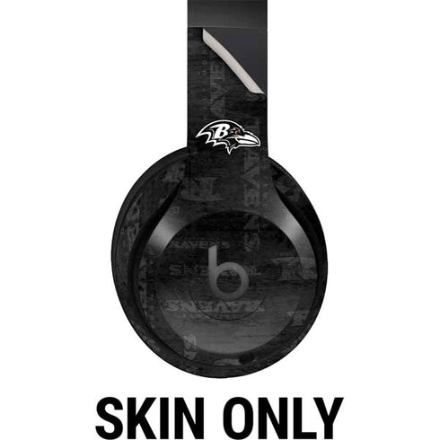 NFL Baltimore Ravens Black & White Beats Studio Pro Wireless Headphones Skin