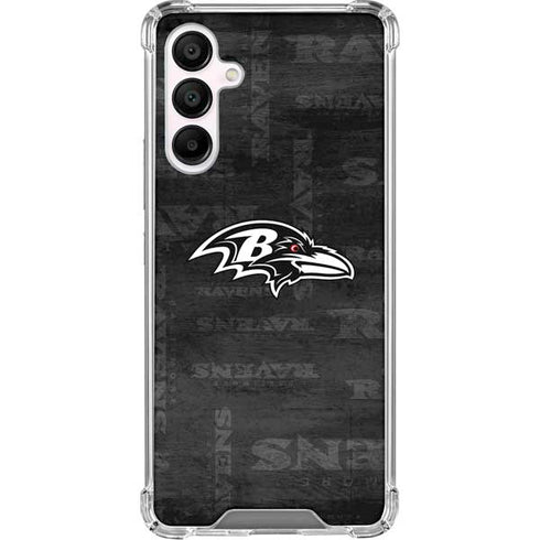 NFL Baltimore Ravens Black & White Galaxy A16 5G Clear Case