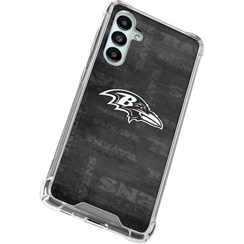 NFL Baltimore Ravens Black & White Galaxy A16 5G Clear Case