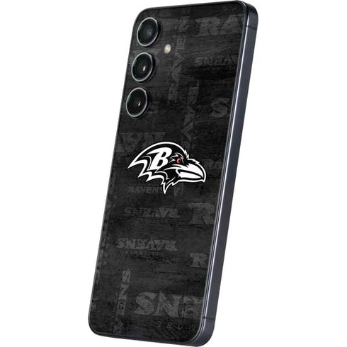 NFL Baltimore Ravens Black & White Galaxy A16 5G Skin