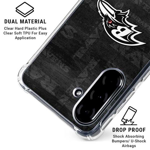 NFL Baltimore Ravens Black & White Galaxy A36 5G Clear Case