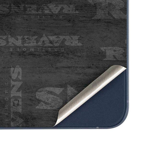 NFL Baltimore Ravens Black & White Galaxy A36 5G Skin