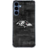 NFL Baltimore Ravens Black & White Galaxy A55 5G Clear Case