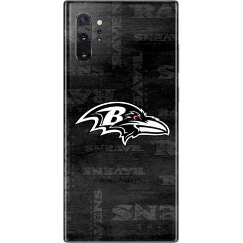 NFL Baltimore Ravens Black & White Galaxy Note 10 Plus Skin