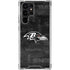 NFL Baltimore Ravens Black & White Galaxy S23 Ultra Clear Case